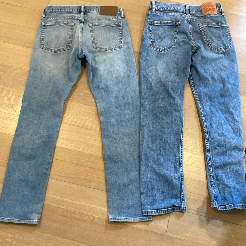 Levi’s 511 slim 29x30 & Gap slim 28x30 men’s denim